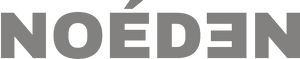 Gray 'NOEDEN' logo on a white background